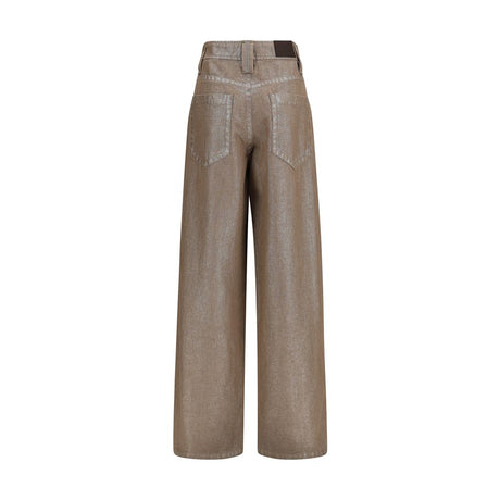 Brunello Cucinelli Beige Cotton Jeans Denim