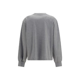 Ganni Gray Cotton Sweatshirt