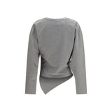 Ganni Gray Cotton Pattern Shirt