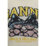 Ganni Beige Wool Oves Aries Sweatshirt