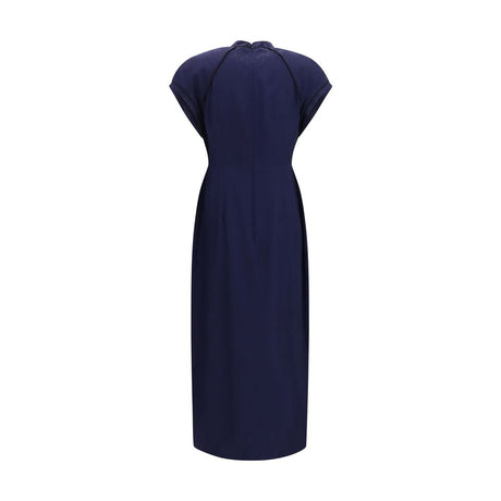Alessandra Rich Blue Silk Casual Dress