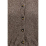 Loulou De Saison Brown Wool Oves Aries Cardigan