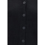 Loulou De Saison Black Wool Oves Aries Cardigan