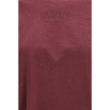 Ganni Bordeaux Cotton Sweatshirt
