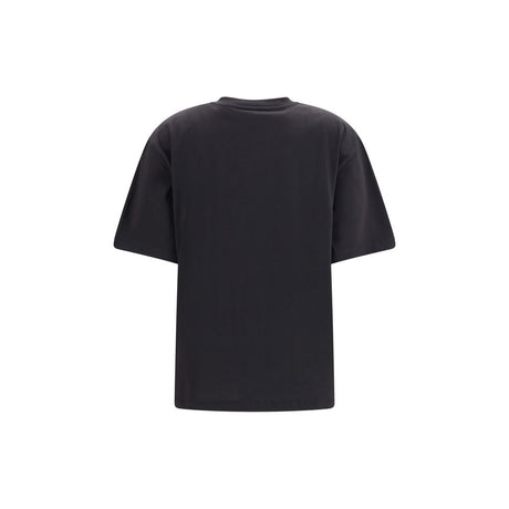 Ganni Gray Cotton T-Shirt