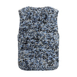 Ganni Multicolor Wool Oves Aries Sleeveles Sweater