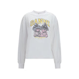 Ganni White Cotton Sportswear