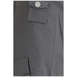 Ganni Gray Cotton Cargo Pants