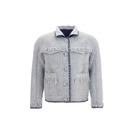 Baziszt Blue Alpaca Vicugna Pacos Full-Length Jacket