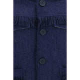 Baziszt Blue Alpaca Vicugna Pacos Full-Length Jacket