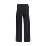 Avenue Montaigne Gray Cotton Casual Pants