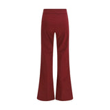Avenue Montaigne Bordeaux Viscose Casual Pants