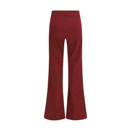 Avenue Montaigne Bordeaux Viscose Casual Pants