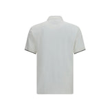 Brunello Cucinelli White Cotton Polo Shirt