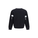 Palm Angels Black Cotton Sweatshirt