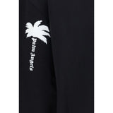 Palm Angels Black Cotton Sweatshirt