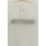 Palm Angels Beige Cotton Polo Shirt