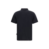 Palm Angels Black Cotton Polo Shirt