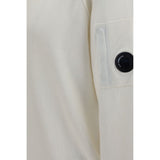 C.P. Company White Wool Oves Aries Sweatshirt