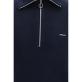 Prada Blue Wool Oves Aries Polo Shirt