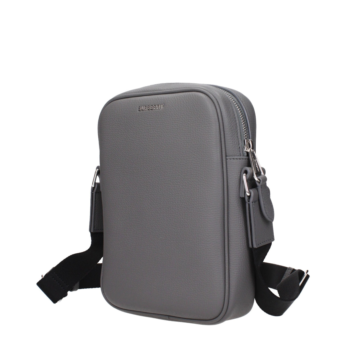 Burberry Gray Leather Crossbody Bag