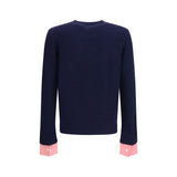 Prada Blue Wool Oves Aries Sweatshirt