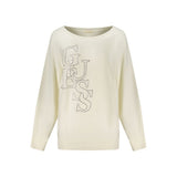 Guess Jeans White Viscose Sweatshirt