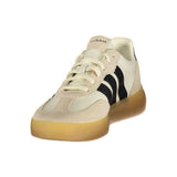 Adidas White Polyester Athletic Sneakers