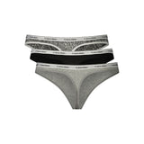 Calvin Klein Grey Cotton Womens Thong