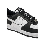 Nike Black And White Leather Low Top Sneakers