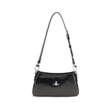 Vivienne Westwood Black Calf Leather Bos Taurus Shoulder Bag