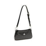 Vivienne Westwood Black Calf Leather Bos Taurus Shoulder Bag