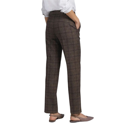 Street One Brown Polyester Casual Pants