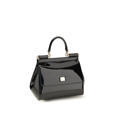 Dolce & Gabbana Black Calf Leather Bos Taurus Shoulder Bag