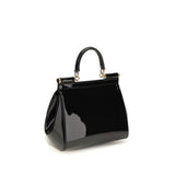 Dolce & Gabbana Black Calf Leather Bos Taurus Shoulder Bag