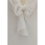 Alessandra Rich White Viscose Cocktail Dress