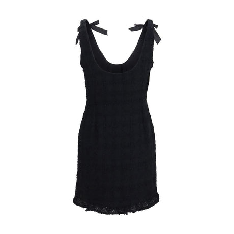 Alessandra Rich Black Cotton Casual Dress