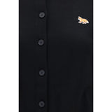 Maison Kitsuné Black Cotton Cardigan