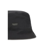 Gucci Black Cotton Bucket Hat
