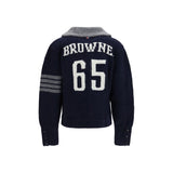 Thom Browne Blue Wool Oves Aries Cardigan