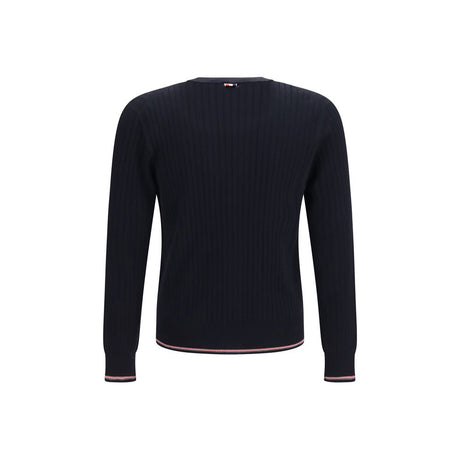 Thom Browne Blue Wool Oves Aries Cardigan