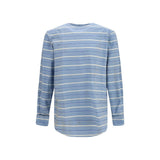 Prada Blue Cotton Pattern Shirt