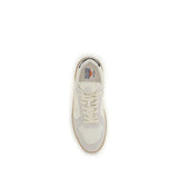 Veja Beige Calf Leather Bos Taurus Low Top Sneakers