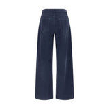 The Row Blue Cotton Casual Pants