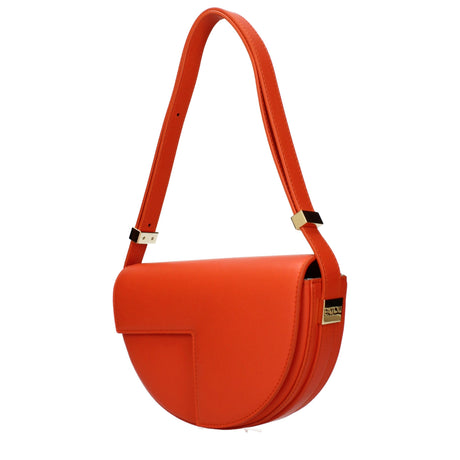Patou Orange Leather Shoulder Bag
