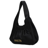 Patou Black Fabric Handbag