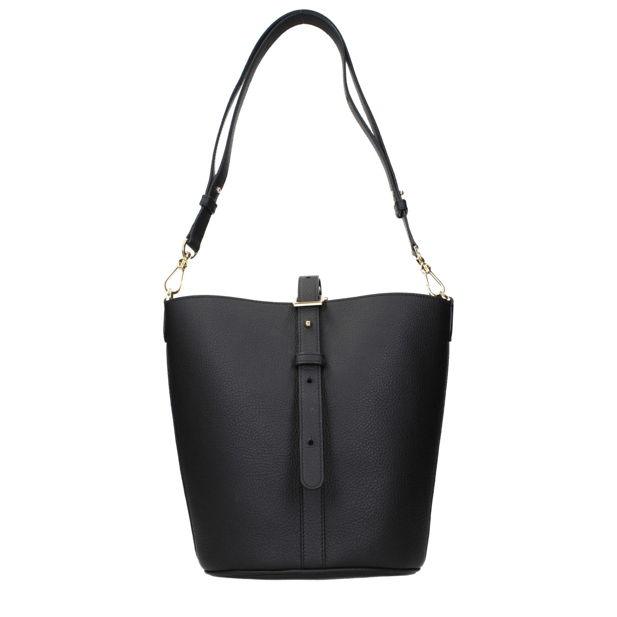 Patou Black Leather Crossbody Bag