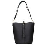 Patou Black Leather Crossbody Bag