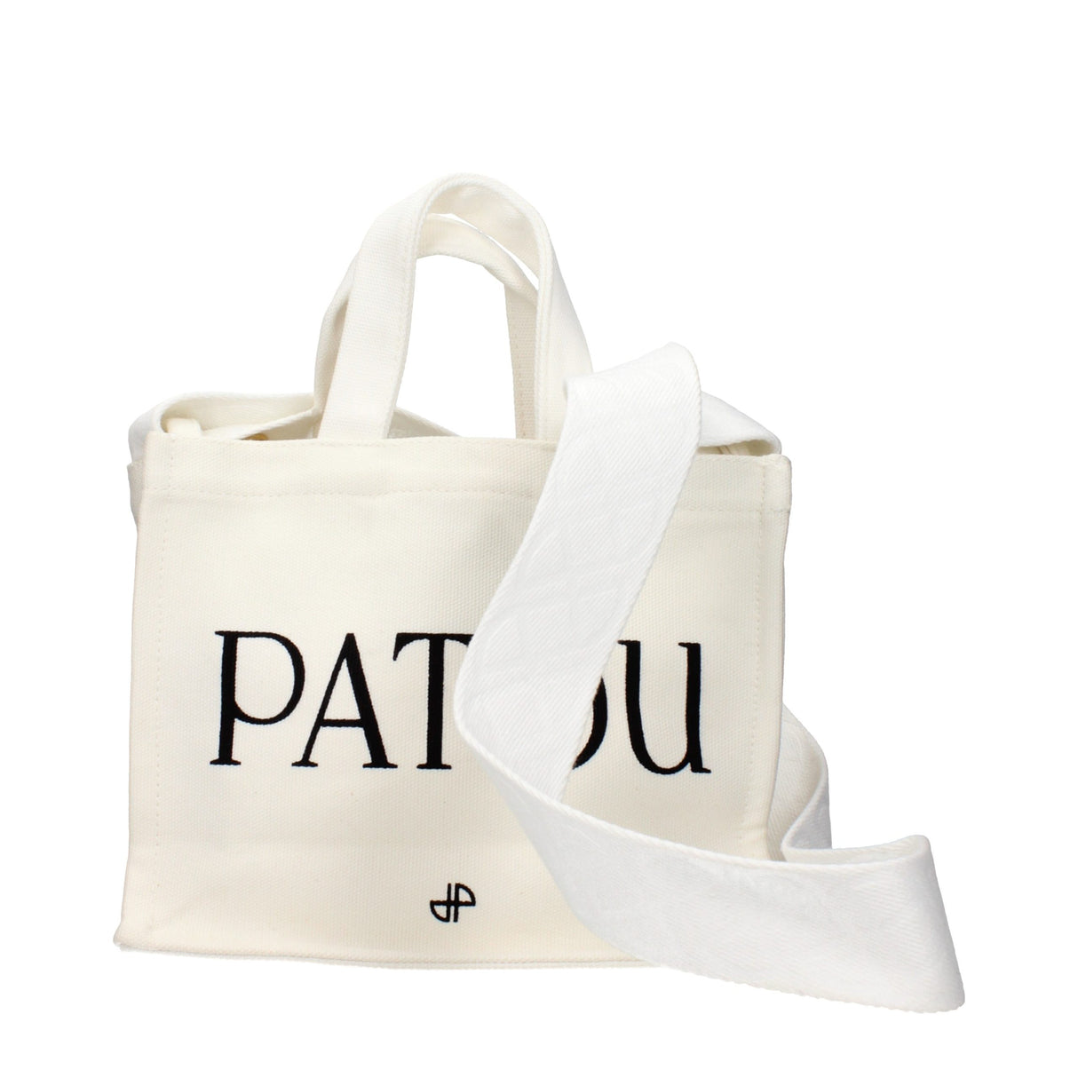Patou White Cotton Handbag