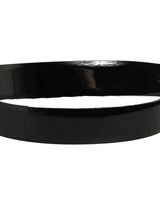 Dolce & Gabbana Black Classic Leather Gold Tone Buckle Belt